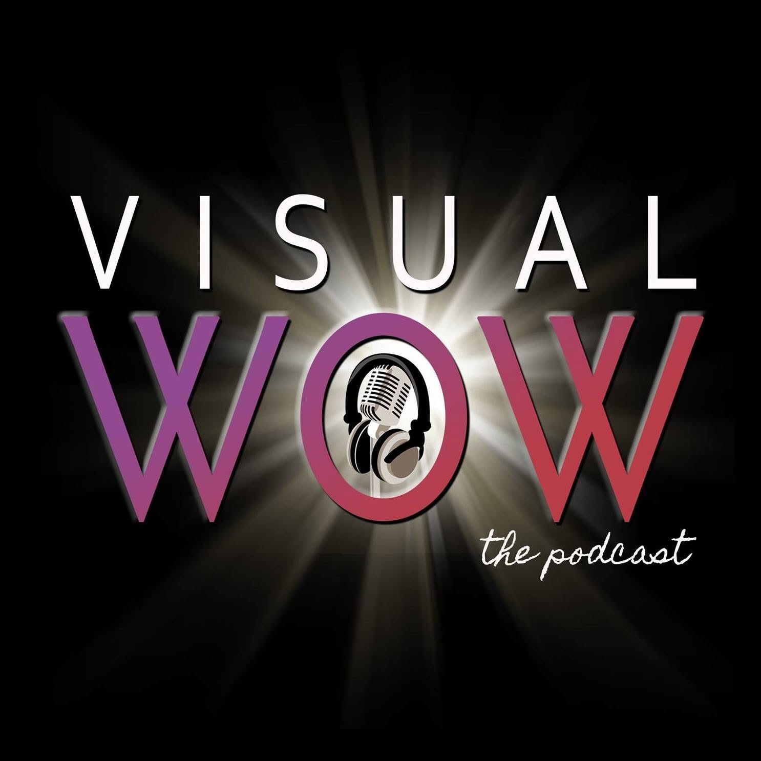 Visual WOW, the Podcast logo